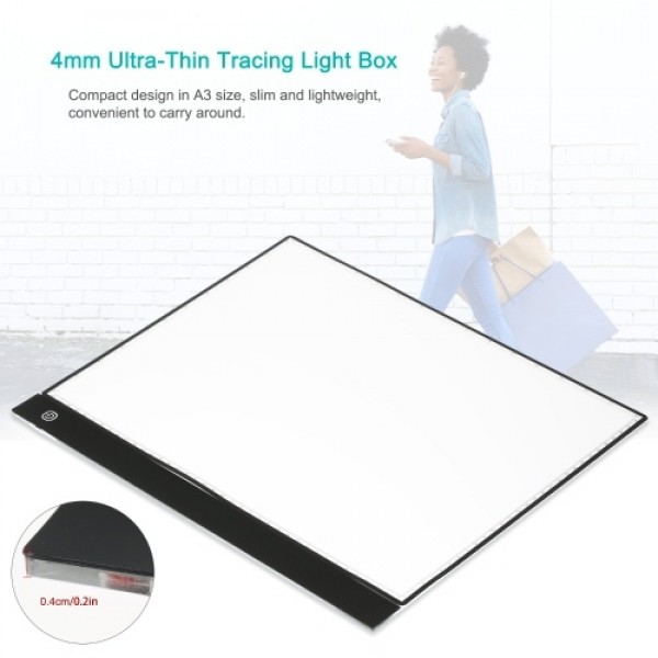 A3 LED Tracing Light Box Pad Graphic Tab...